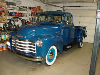 52 Chevrolet pickup.  A nice truck with some minor left over restoration issues.
