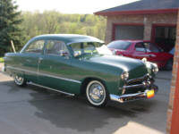 49 Ford mild custom with a flathead, COOL!!!  A new clutch and fresh Brakes with silicone based fluid took care of this one.