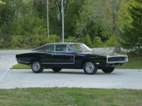 70 Dodge Charger. A complete front and rear suspension rebuild along with new brakes made it what it was supposed to be.