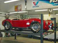 427 Cobra.  Immaculate car that developed a small cooling system issue that created quite a mess.