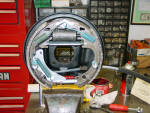 Rear brake assembly ready for installation