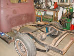 IMAG038.JPG New rear springs and shocks in place with a grungy old rear end. oh well we're at the mockup stage