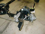 Front suspension in and detailed